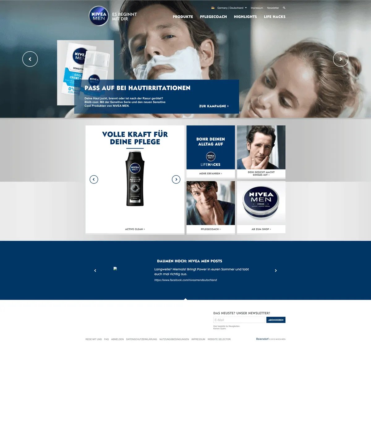 Nivea MEN — desktop